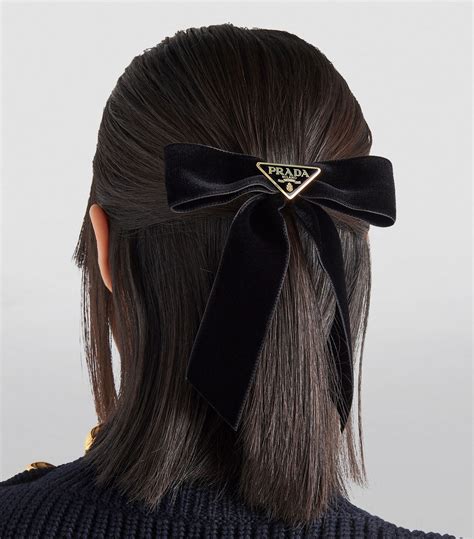 prada haircut|prada velvet hair clip.